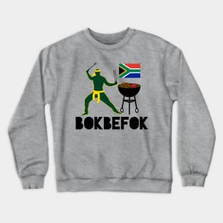 Bokbefok Braai Ninja Bok Rugby Supporter Crewneck Sweatshirt